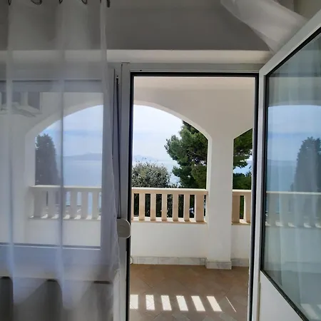 公寓 With Sea View Makarska Riviera 德尔韦尼克